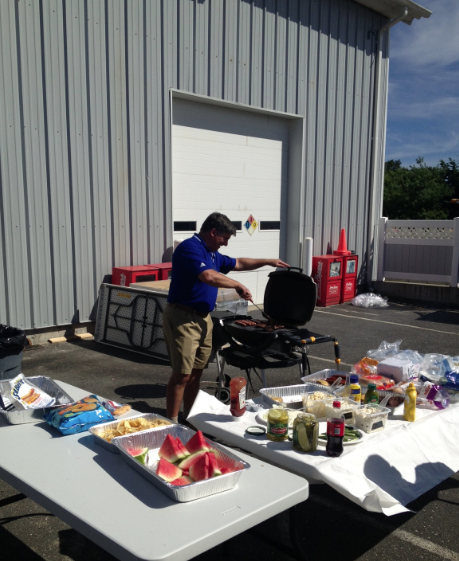 Jeff DiLandro at the grill