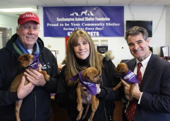 SASF President Jonathan McCann, Jill Rappaport and and ParaDefense rep John Tatum