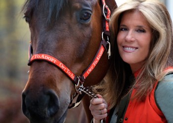 Jill Rappaport with one of her horses