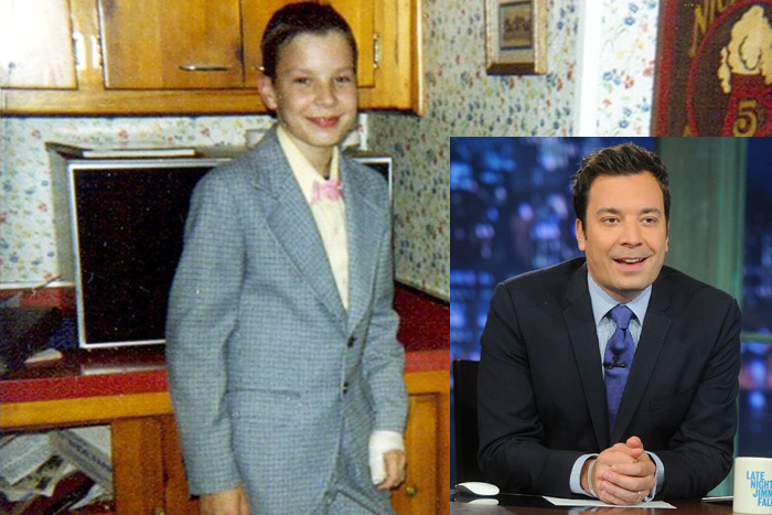Jimmy Fallon shows off a childhood costume and finger injury