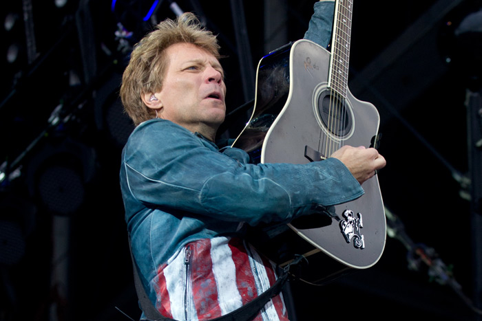 Jon Bon Jovi rocks at the Isle of Wight Festival
