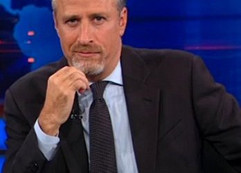Jon Stewart with a goatee