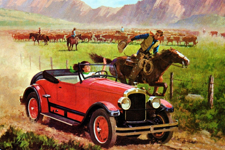 Vintage advertisement for the 1926 Jordan Playboy Roadster