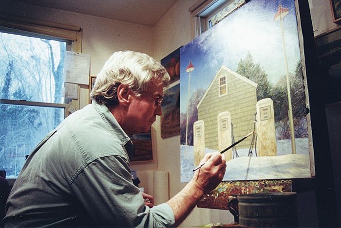 Late artist Joseph Reboli at work