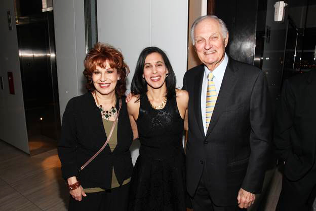 Joy Behar, Beatrice Alda, and her father Alan Alda at the CMEE in the City Dinner