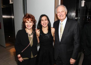 Joy Behar, Beatrice Alda, and her father Alan Alda at the CMEE in the City Dinner