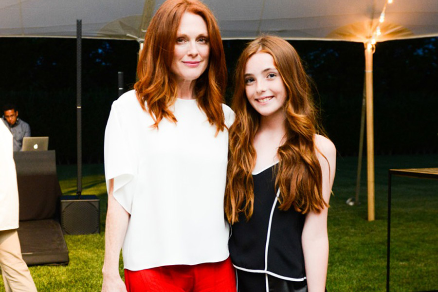 Julianne Moore with daughter Liv Freundlich at Mill Pond on Saturday