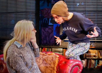 Justine Lupe and Elvy Yost in The New Sincerity.