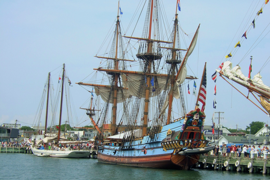 Kalmar Nyckel at the Greenport Tall Ships Challenge.