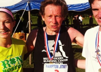 A post-race picture with Bill Rodgers