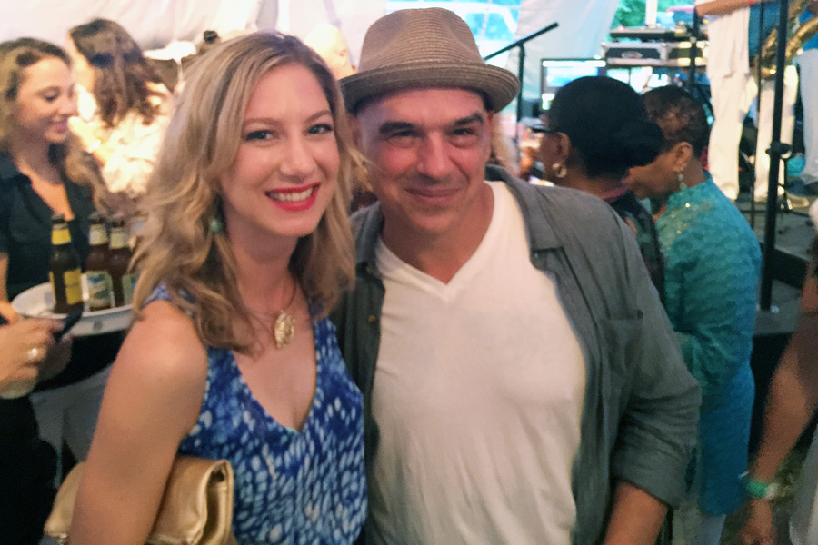 Kelly Laffey with Michael Symon
