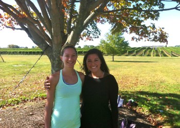 Kelly at Wolffer's Yoga in the Vines