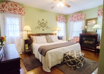 A GUEST ROOM AT QUINTESSENTIALS BED AND BREAKFAST. PHOTO CREDIT: JUDY MCCLEERY
