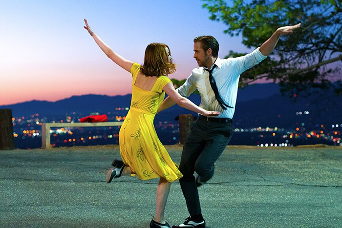 Ryan Gosling and Emma Stone in "La La Land" HIFF