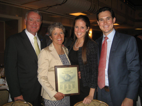 Peter Larsen, Nancy Larsen, Kate Larsen, and Jay Blount