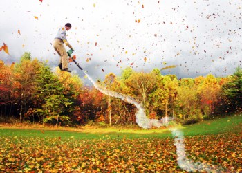 Leaf blowers can be dangerous