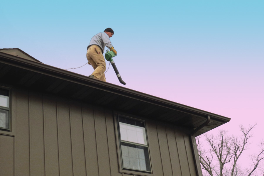 Leaf Blower Roof