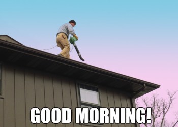Leaf Blower Roof Meme