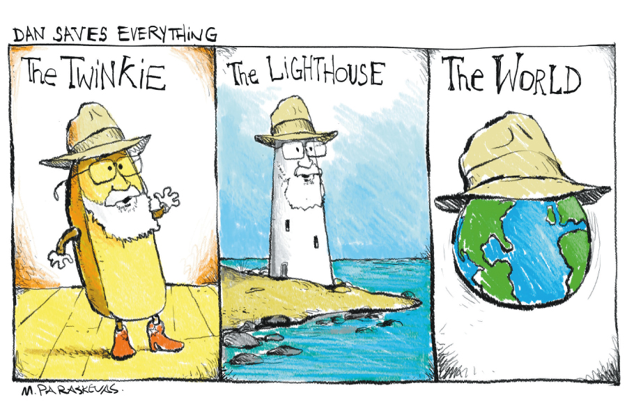Lighthouse Cartoon by Mickey Paraskevas