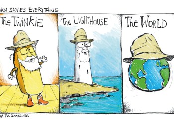 Lighthouse Cartoon by Mickey Paraskevas