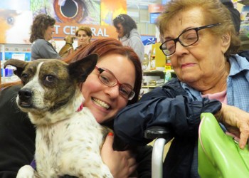 Lily with her new family