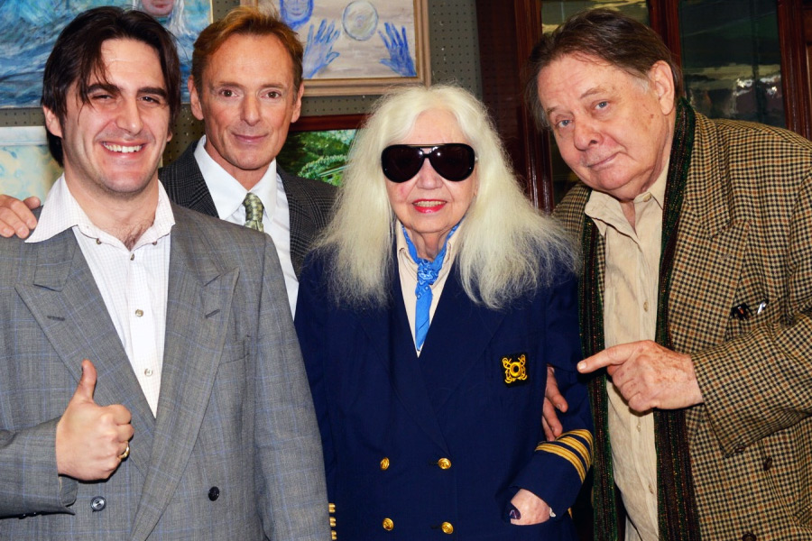 Lois Wright with Kris Ambrose, Michael Dickerson and Andrew Wargo at their Grey Gardens show in Riverhead (Nov. 2013)