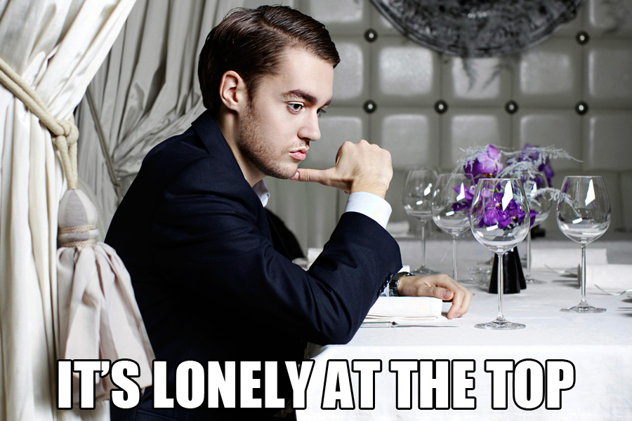 Lonely rich guy, The rich have feelings too