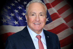 Lorne Michaels with American flag
