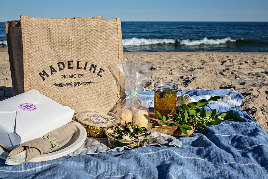 Beach picnic, care of Madeline Picnic Co.