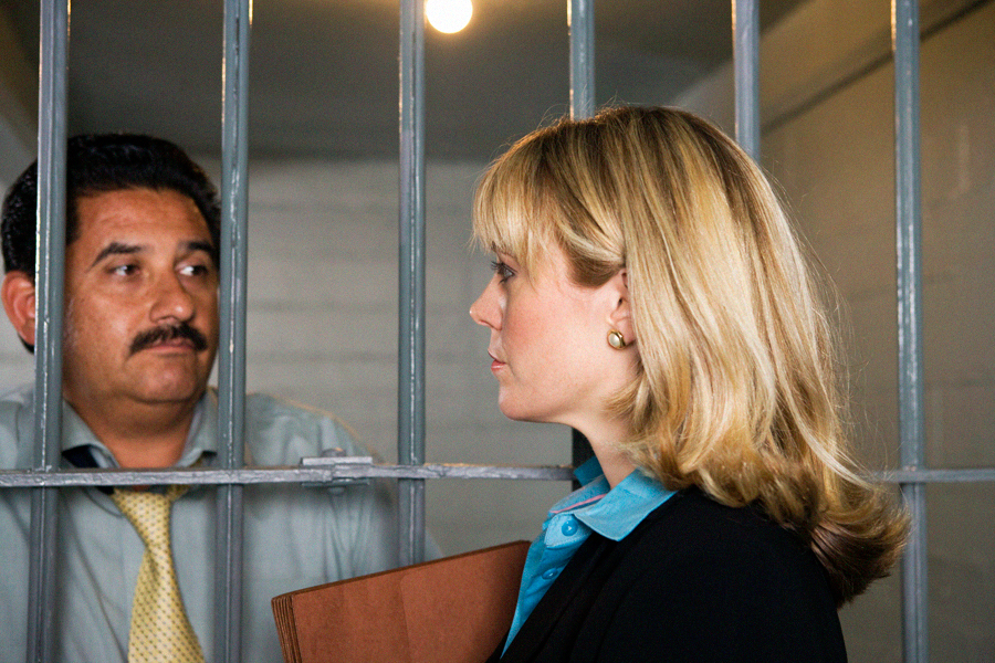 Manny Fabrele meets with his lawyer, Shondra Habbastock, this week