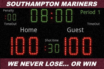 Southampton Mariners No-Win-No-Loss Scoreboard