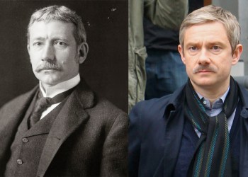 Elihu Root, left, and Martin Freeman.