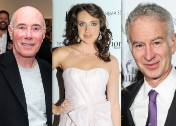 John McEnroe, Anna Annissimova and David Geffen