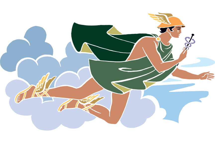 Mercury, or Hermes, the Winged God