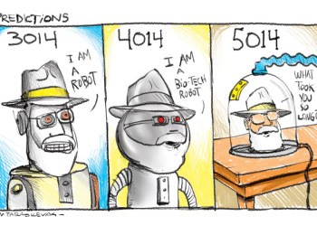 Mickey Paraskevas 2014 Predictions Cartoon