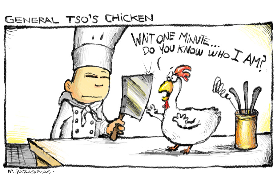 Mickey Paraskevas General Tso Cartoon