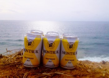 Montauk Driftwood Ale cans