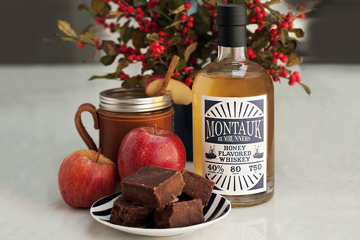 Montauk Rumrunners Honey Flavored Whiskey makes excellent cocktails and fudge!