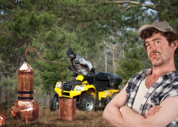 Police helped disturbed moonshiners this week