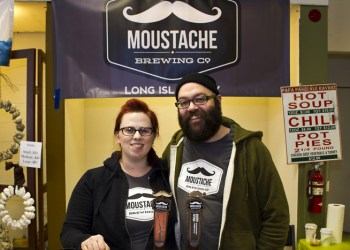 Moustache Brewing Co. owners Lauri and Matt Spitz