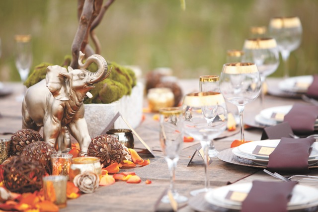 Set your table in fall style, naturally.