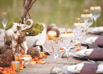 Set your table in fall style, naturally.