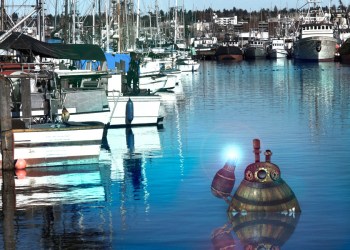 North Fork police unveiled their new Bushnell Turtle submarine