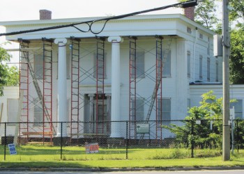 The Nathaniel Rogers House restoration is underway in Bridgehampton