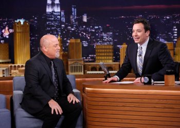Billy Joel during an interview with host Jimmy Fallon on March 20. Photo credit: Lloyd Bishop/NBC