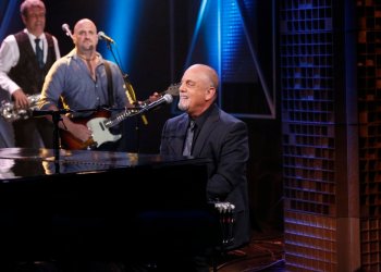 Musical guest Billy Joel performs 