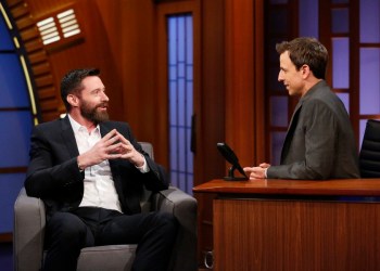 Hugh Jackman speaks with 