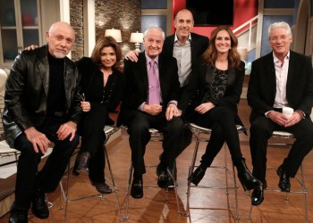 Hector Elizondo, Laura San Giacomo, Garry Marshall, Matt Lauer, Julia Roberts and Richard Gere appear on Today.