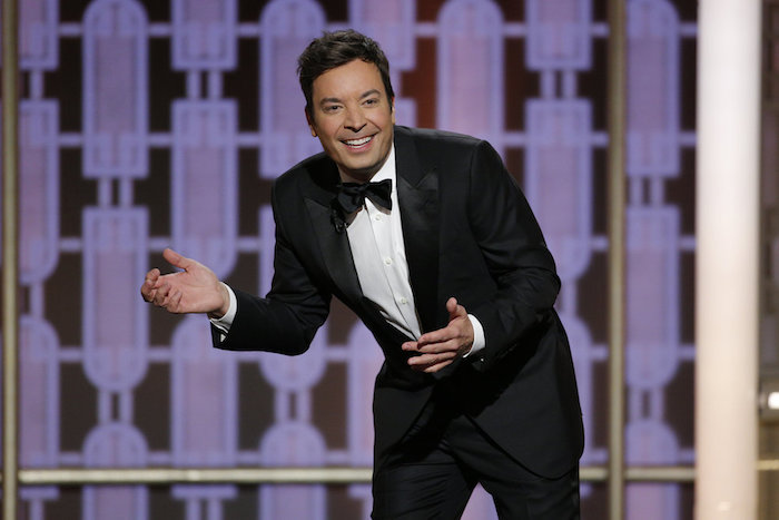 Jimmy Fallon, Host, at the 74th Annual Golden Globe Awards held at the Beverly Hilton Hotel on January 8, 2017. Photo: Paul Drinkwater/NBC