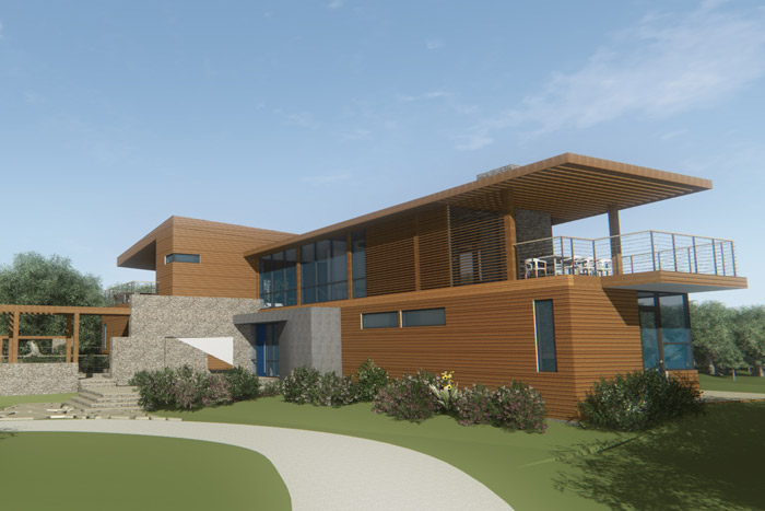 Rendering of a North Haven home by Lee Skolnick.